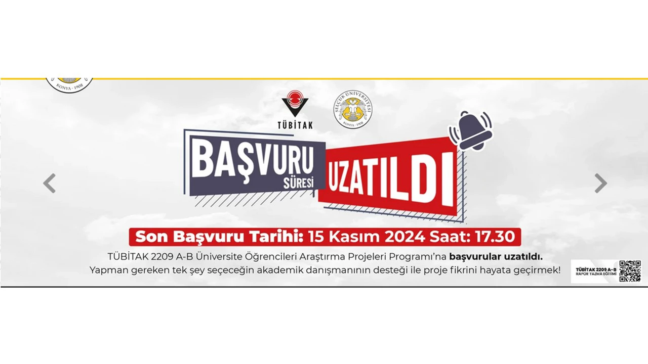 TÜBİTAK 2209 PROJELERİ BAŞVURU SÜRESİ UZATILDI 